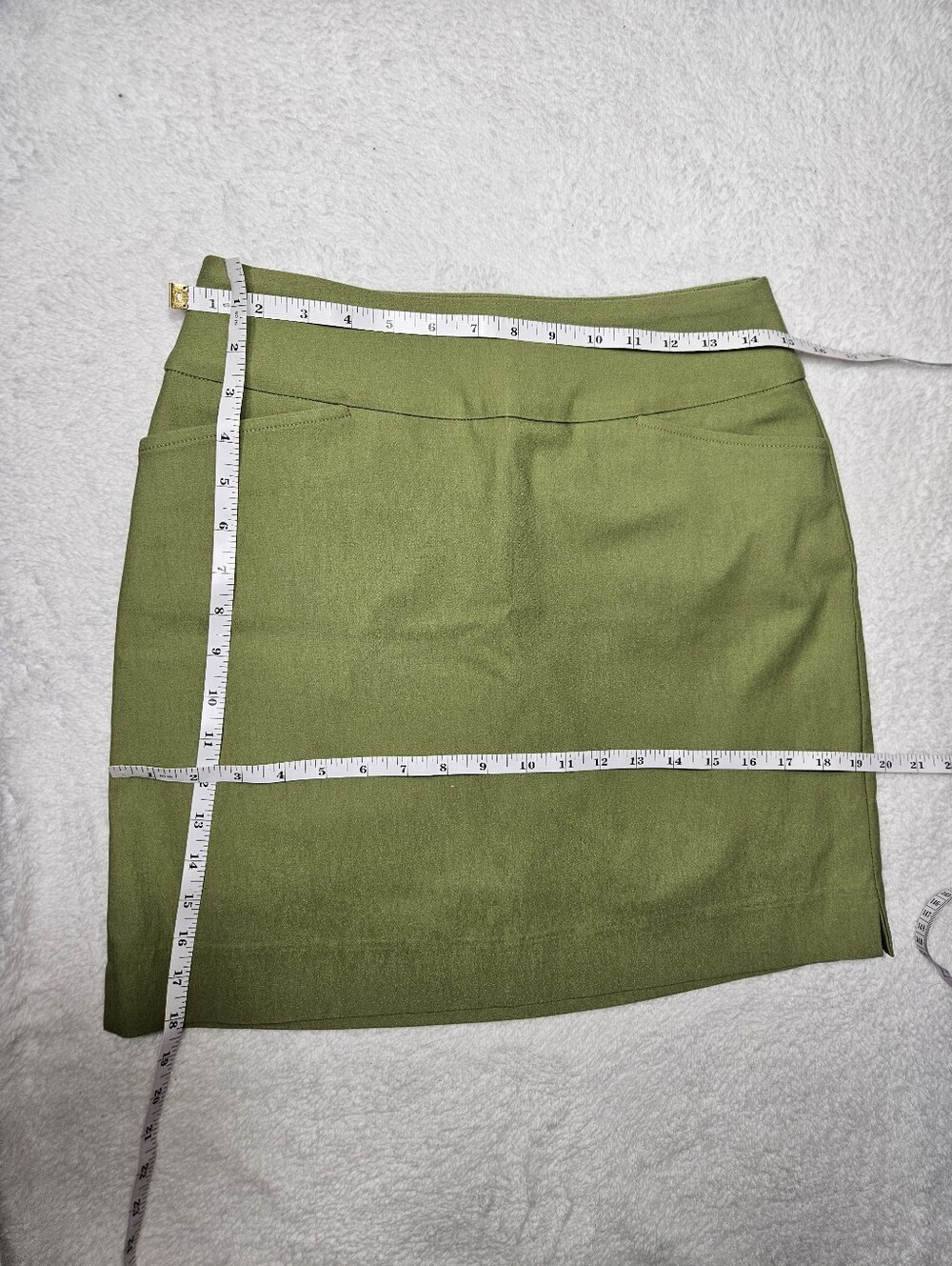 Swing Control Green Skort With A Line Short - Picture 3 of 10